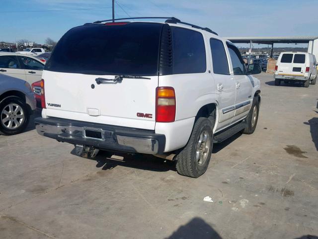 1GKEC13Z93R133521 - 2003 GMC YUKON WHITE photo 4