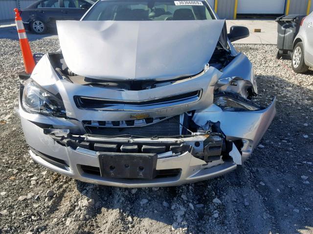 1G1ZB5E04CF201899 - 2012 CHEVROLET MALIBU LS ვერცხლისფერი ფოტო 9