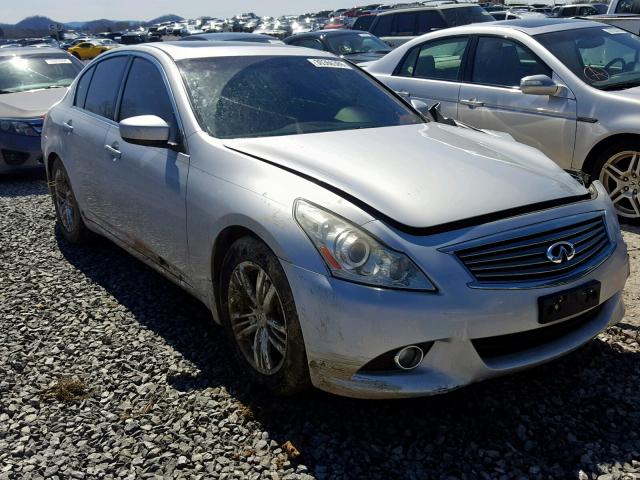 JN1CV6AP3AM401505 - 2010 INFINITI G37 BASE SILVER photo 1