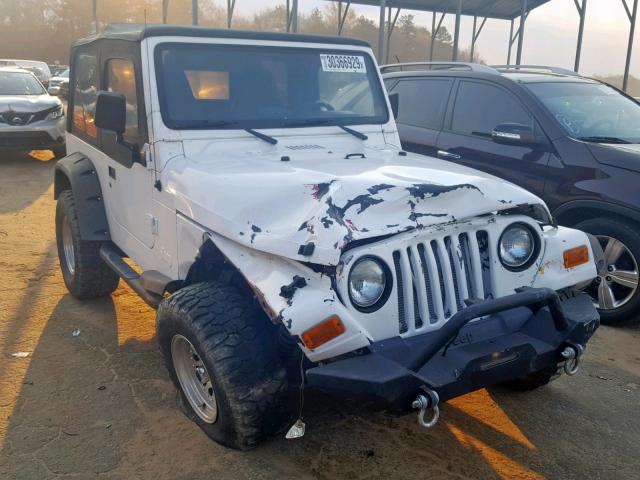 1J4FA49S92P703975 - 2002 JEEP WRANGLER / WHITE photo 1