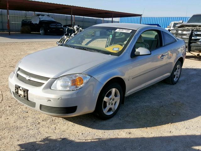 1G1AL15F977264262 - 2007 CHEVROLET COBALT LT SILVER photo 2