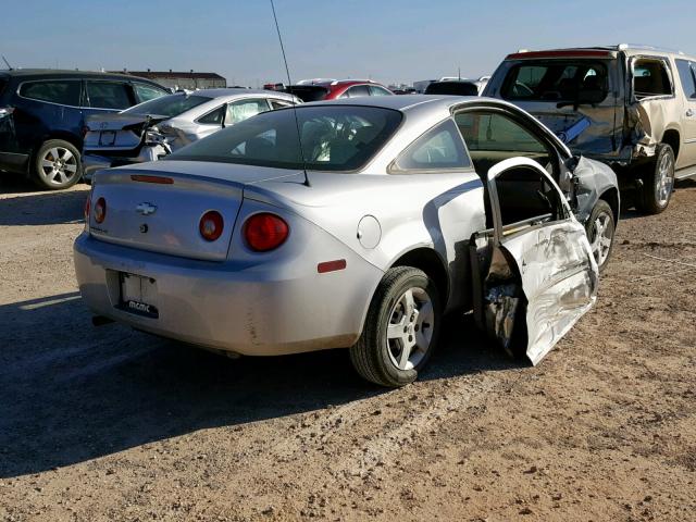 1G1AL15F977264262 - 2007 CHEVROLET COBALT LT SILVER photo 4