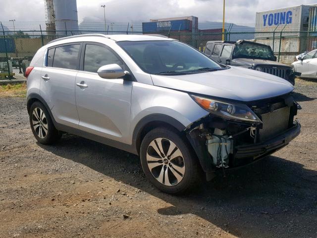 KNDPC3A2XD7420286 - 2013 KIA SPORTAGE E SILVER photo 1