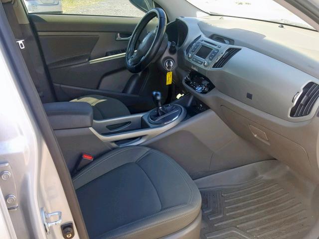 KNDPC3A2XD7420286 - 2013 KIA SPORTAGE E SILVER photo 5