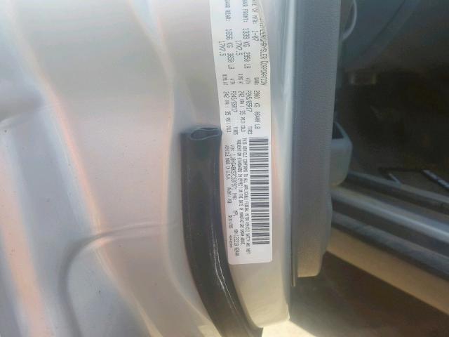 1J8HG48K97C597971 - 2007 JEEP COMMANDER SILVER photo 10