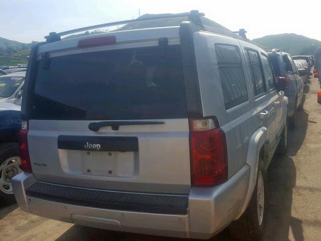 1J8HG48K97C597971 - 2007 JEEP COMMANDER SILVER photo 4