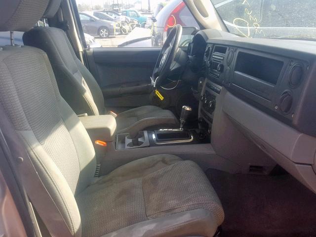 1J8HG48K97C597971 - 2007 JEEP COMMANDER SILVER photo 5