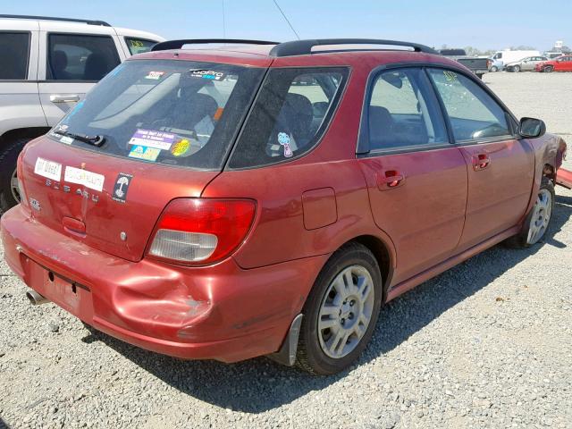 JF1GG65583H811588 - 2003 SUBARU IMPREZA TS RED photo 4