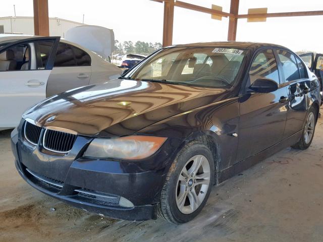 WBAVC53508FZ82359 - 2008 BMW 328 I SULE BLACK photo 2