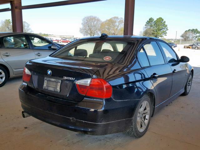 WBAVC53508FZ82359 - 2008 BMW 328 I SULE BLACK photo 4