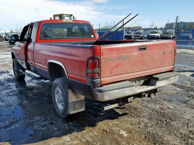 1B7KF23611J520657 - 2001 DODGE RAM 2500 RED photo 3