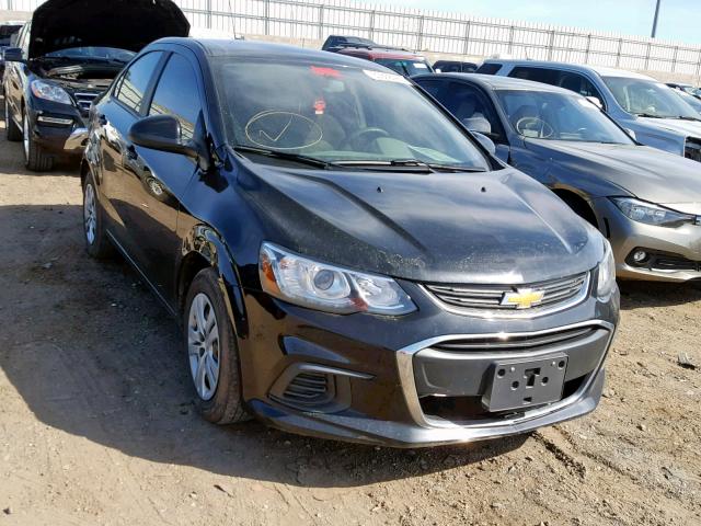 1G1JB5SH0H4140643 - 2017 CHEVROLET SONIC LS BLACK photo 1
