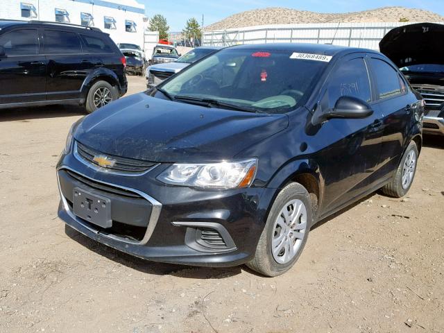 1G1JB5SH0H4140643 - 2017 CHEVROLET SONIC LS BLACK photo 2