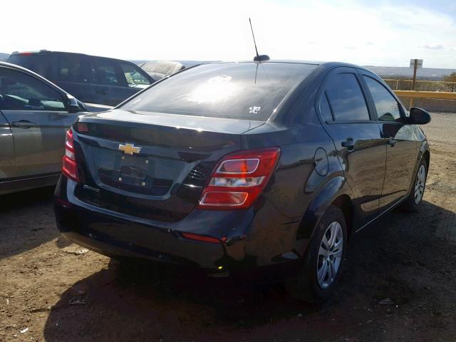 1G1JB5SH0H4140643 - 2017 CHEVROLET SONIC LS BLACK photo 4