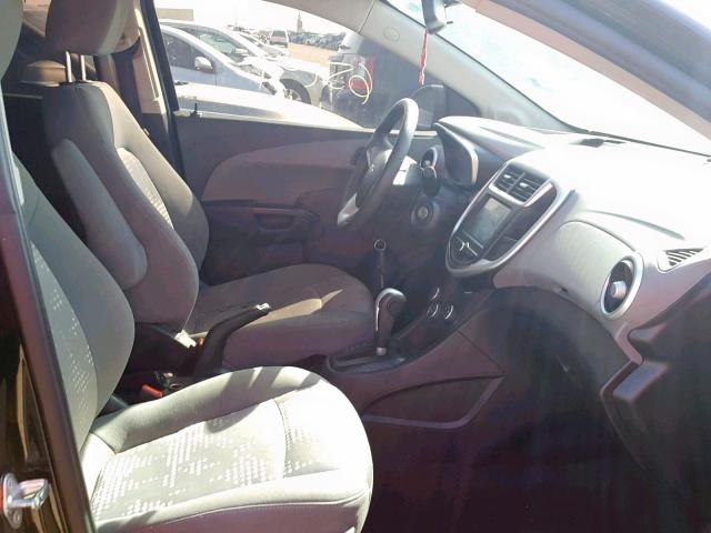 1G1JB5SH0H4140643 - 2017 CHEVROLET SONIC LS BLACK photo 5