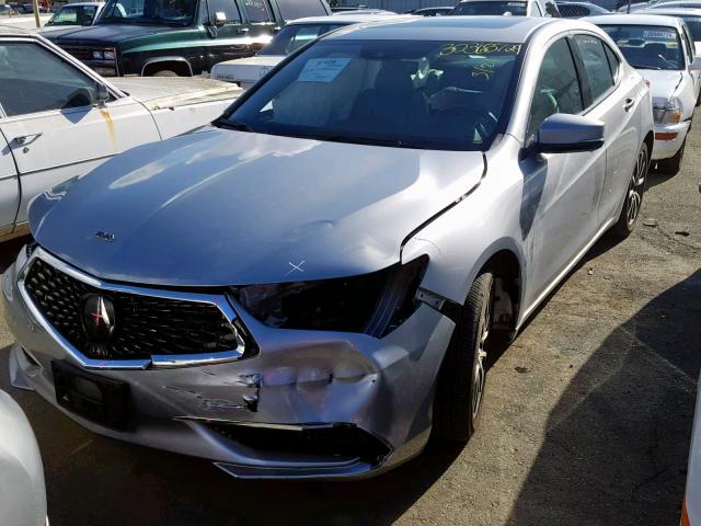 19UUB2F36JA000168 - 2018 ACURA TLX SILVER photo 2