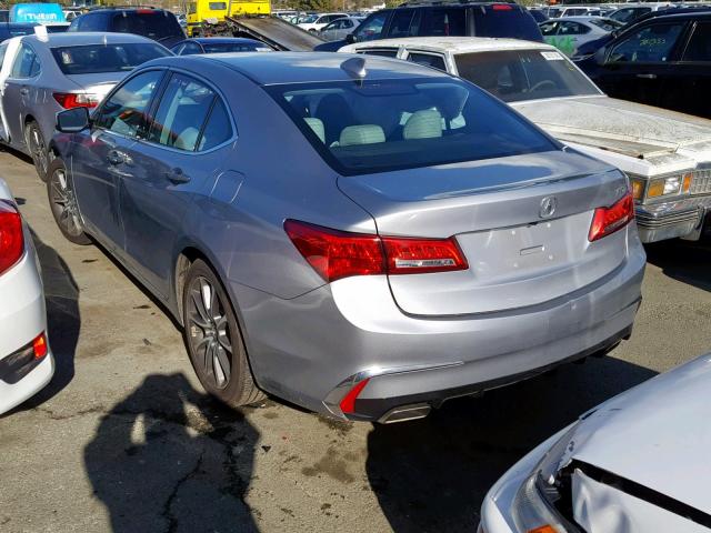 19UUB2F36JA000168 - 2018 ACURA TLX SILVER photo 3