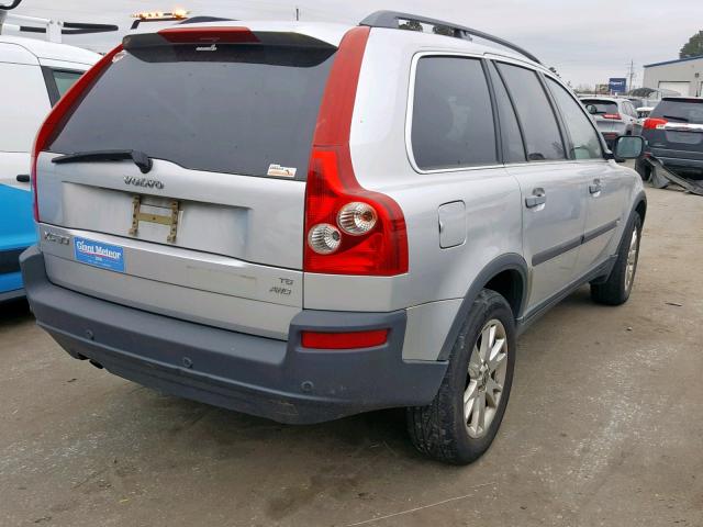 YV1CZ911351171934 - 2005 VOLVO XC90 T6 SILVER photo 4