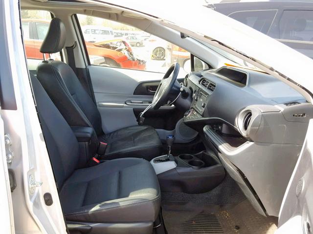 JTDKDTB32D1041963 - 2013 TOYOTA PRIUS C SILVER photo 5