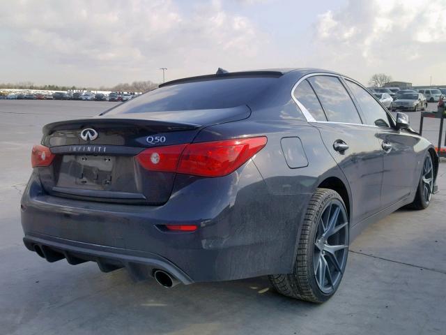 JN1BV7AP1FM335285 - 2015 INFINITI Q50 BASE BLACK photo 4