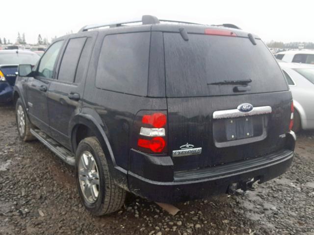 1FMEU75817UB37884 - 2007 FORD EXPLORER L BLACK photo 3