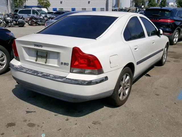 YV1RS61R422167285 - 2002 VOLVO S60 WHITE photo 4