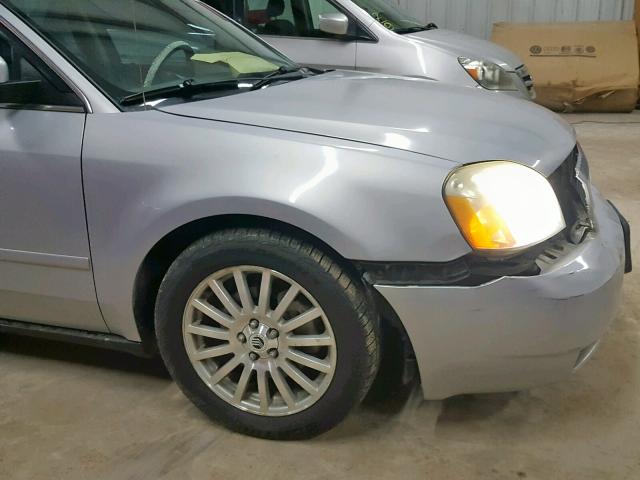 1MEFM42105G601109 - 2005 MERCURY MONTEGO PR ვერცხლისფერი ფოტო 9