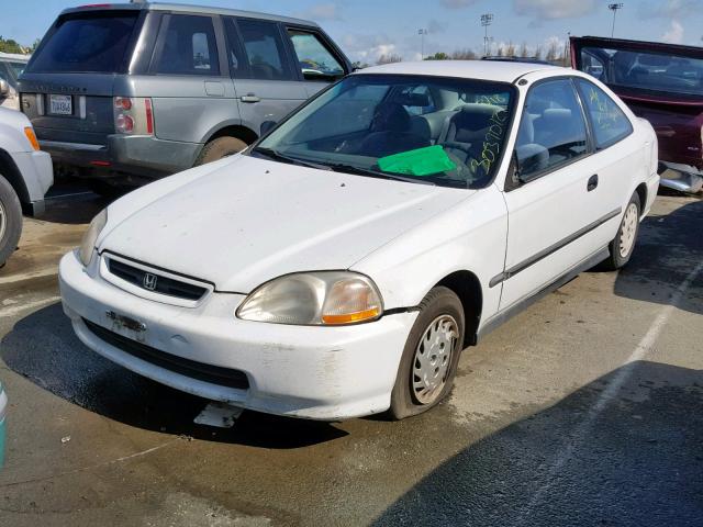 1HGEJ6124TL015109 - 1996 HONDA CIVIC DX WHITE photo 2