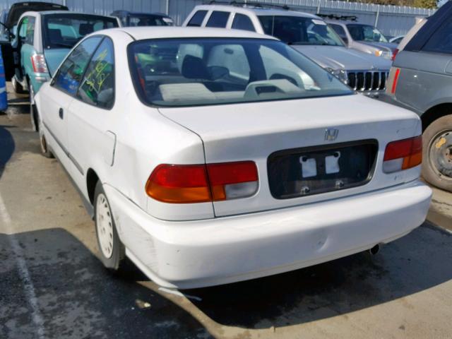 1HGEJ6124TL015109 - 1996 HONDA CIVIC DX WHITE photo 3