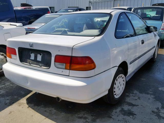 1HGEJ6124TL015109 - 1996 HONDA CIVIC DX WHITE photo 4