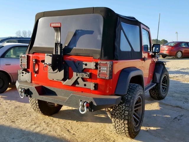 1C4AJWAG9FL565225 - 2015 JEEP WRANGLER S Qırmızı foto 4