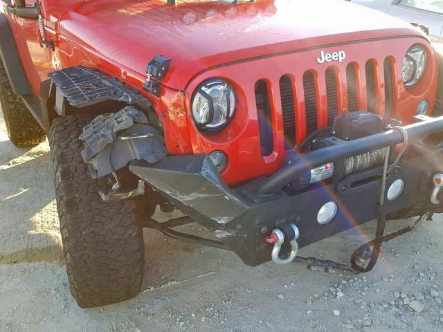 1C4AJWAG9FL565225 - 2015 JEEP WRANGLER S Qırmızı foto 9