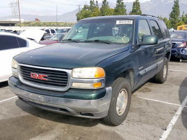 1GKEC13V43R314989 - 2003 GMC YUKON GREEN photo 2