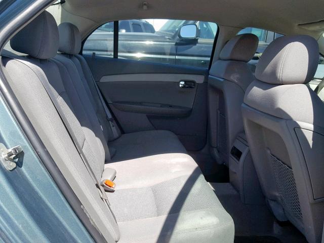 1G1ZG57B89F104830 - 2009 CHEVROLET MALIBU LS TEAL photo 6