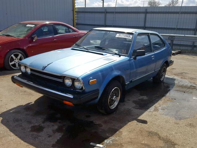 JHMSM532XBC134554 - 1981 HONDA ACCORD BLUE photo 2