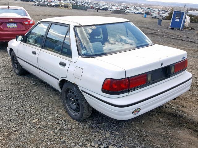 3FAPP13J8PR164519 - 1993 FORD ESCORT LX WHITE photo 3