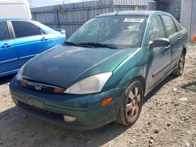 1FAFP38311W211170 - 2001 FORD FOCUS ZTS GREEN photo 2