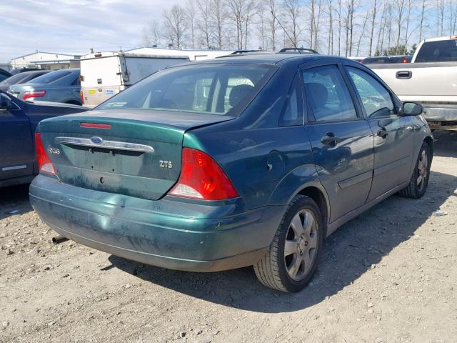 1FAFP38311W211170 - 2001 FORD FOCUS ZTS GREEN photo 4