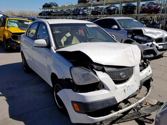 KNADH4A31A6619986 - 2010 KIA RIO LX WHITE photo 1