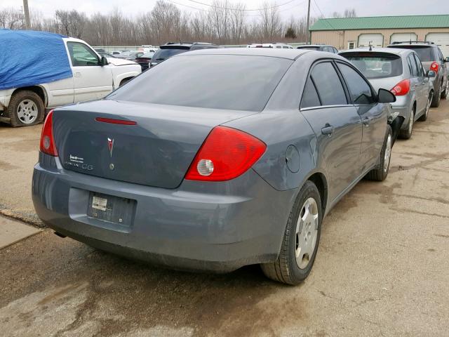 1G2ZF58B574264914 - 2007 PONTIAC G6 VALUE L GRAY photo 4