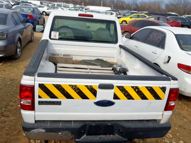 1FTYR10D46PA81456 - 2006 FORD RANGER WHITE photo 6