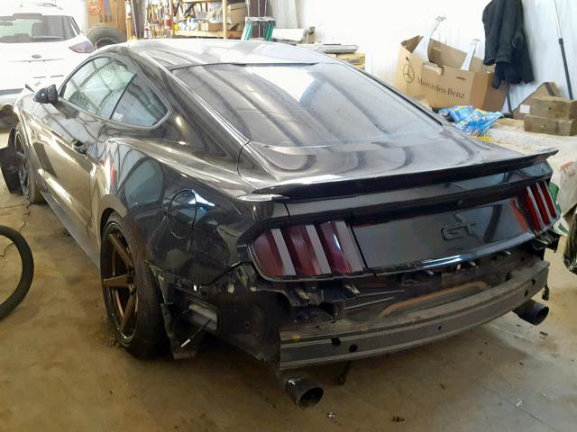 1FA6P8CFXG5288004 - 2016 FORD MUSTANG GT BLACK photo 3