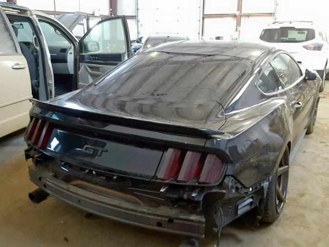 1FA6P8CFXG5288004 - 2016 FORD MUSTANG GT BLACK photo 4