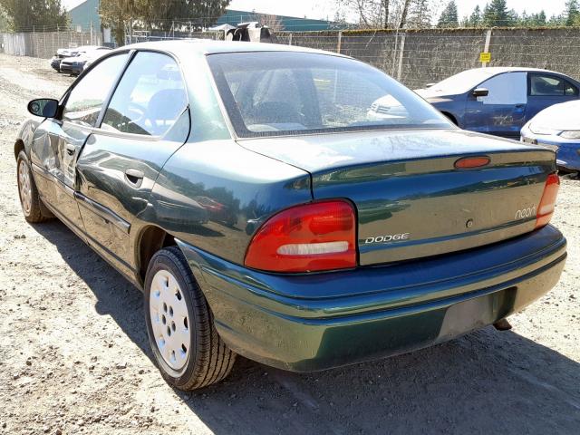 3B3ES47C5WT200862 - 1998 DODGE NEON HIGHL GREEN photo 3