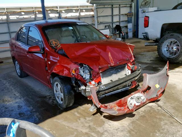 KL1TD56618B124795 - 2008 CHEVROLET AVEO BASE წითელი ფოტო 1