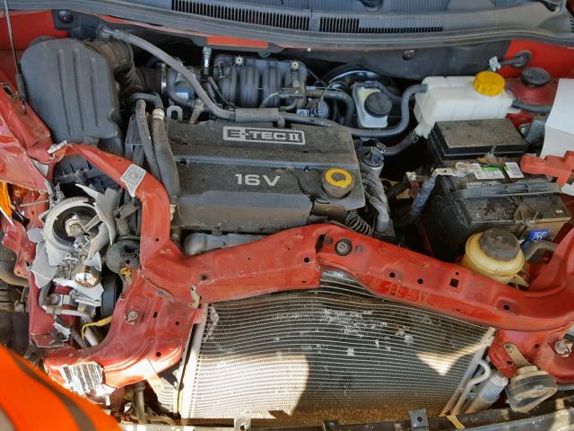 KL1TD56618B124795 - 2008 CHEVROLET AVEO BASE წითელი ფოტო 7