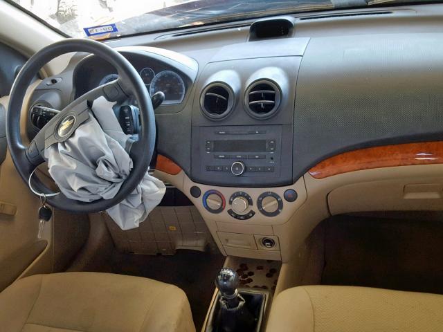 KL1TD56618B124795 - 2008 CHEVROLET AVEO BASE წითელი ფოტო 9