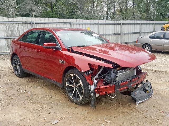 1FAHP2E83EG143389 - 2014 FORD TAURUS SEL RED photo 1