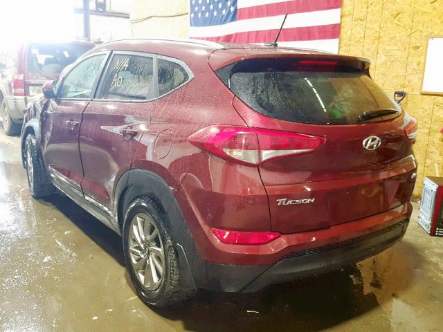 KM8J3CA47HU416965 - 2017 HYUNDAI TUCSON LIM RED photo 3