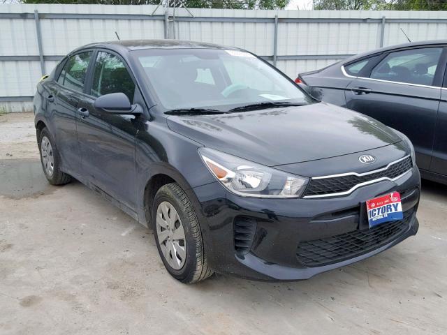 3KPA24AB8JE071106 - 2018 KIA RIO LX BLACK photo 1